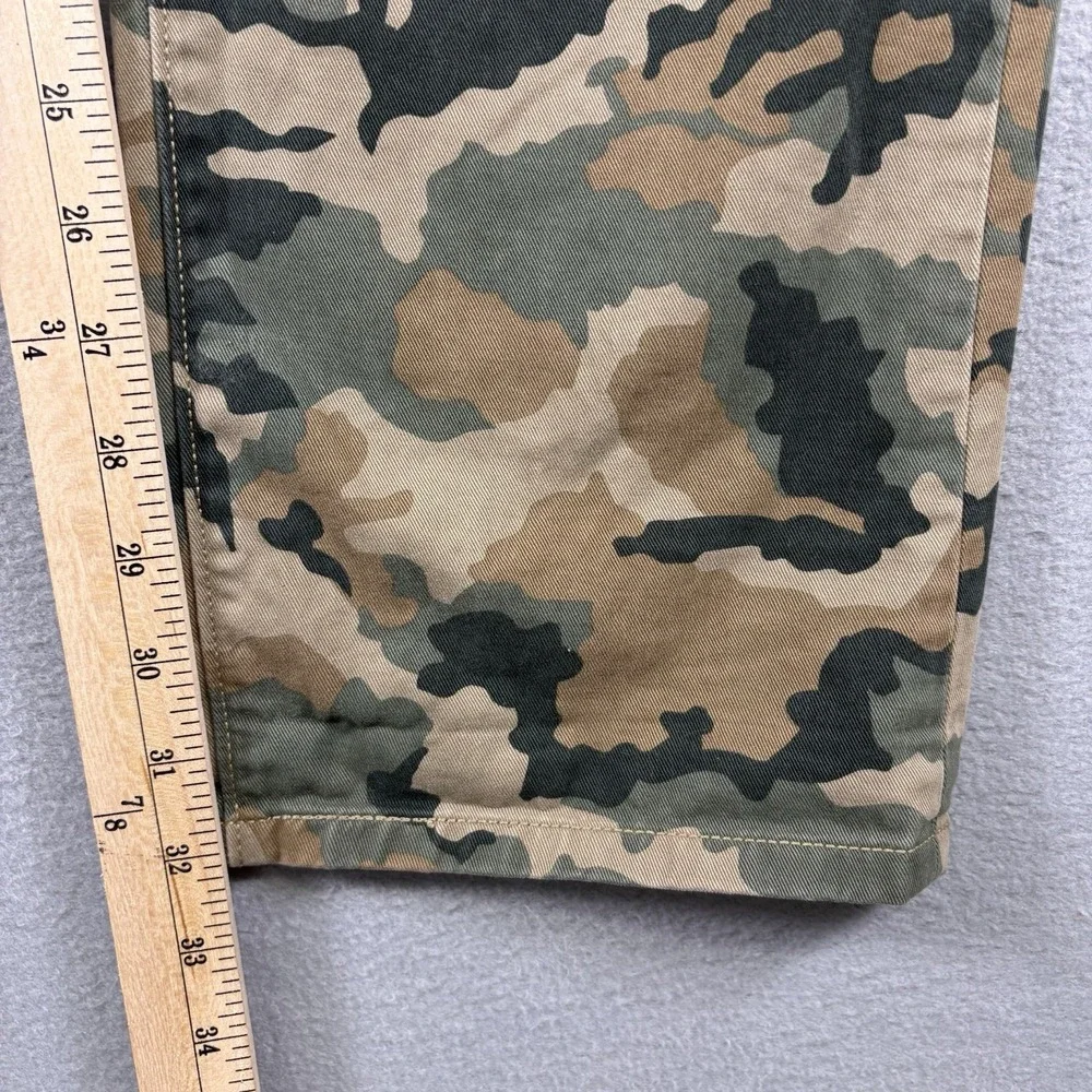 Levi's Pants Mens 34x32 Green Camo Chino 55688 Cotton Straight Casual Army
